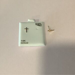 Gold Cross Earrings